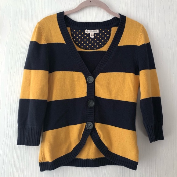 Preppy Striped Cardigan - Picture 1 of 3